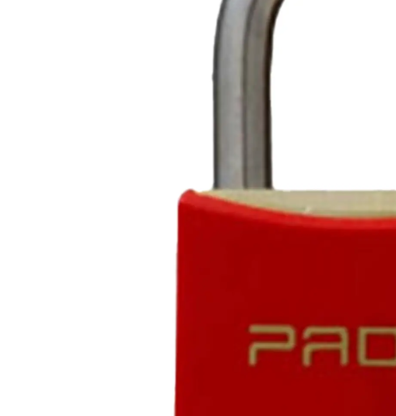 Cadeado Pado E-20 20mm com Capa Plástica Vermelha - Imagem 3