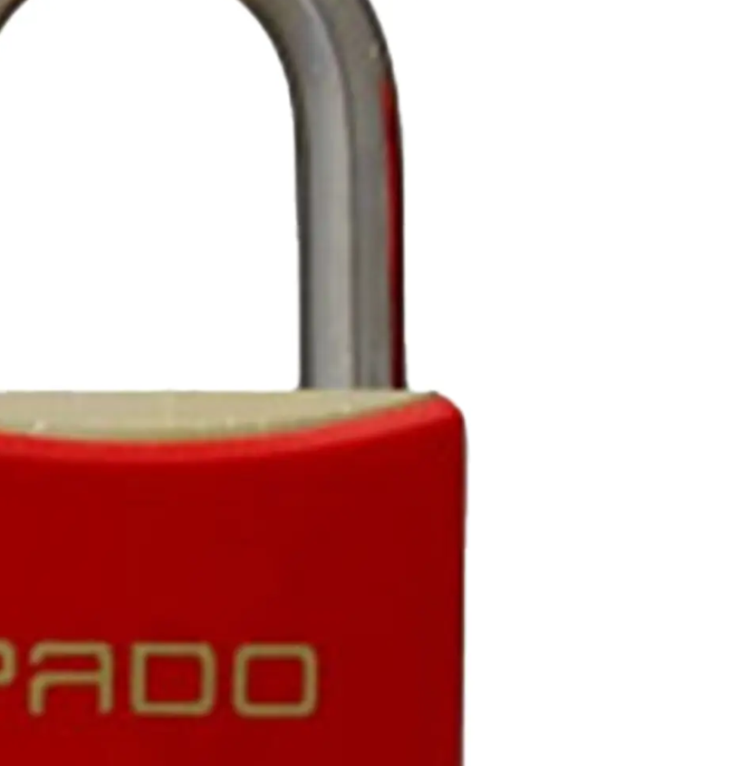 Cadeado Pado E-20 20mm com Capa Plástica Vermelha - Imagem 4