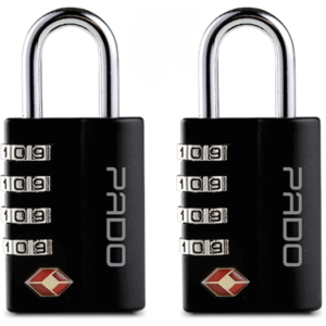 Cadeado Pado TSA para Mala de Viagem - Preto