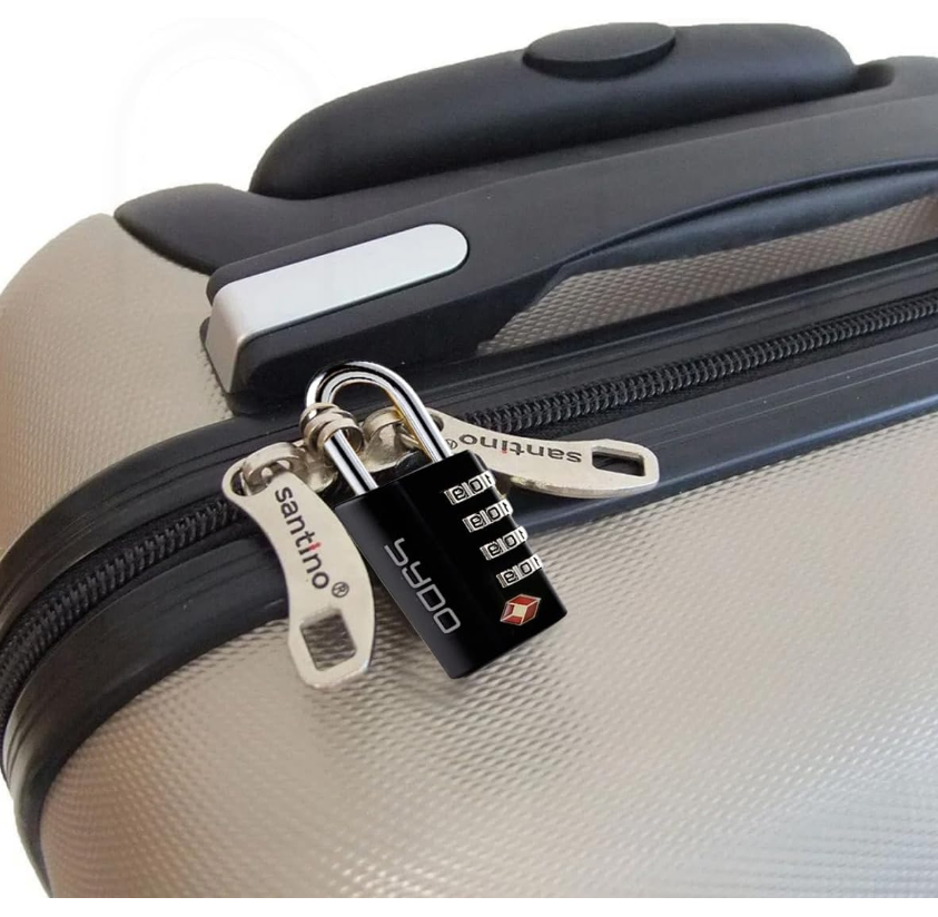 Cadeado Pado TSA para Mala de Viagem - Preto - Imagem 2